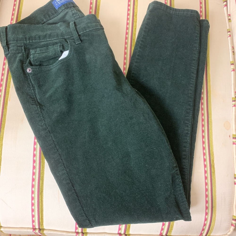 Corduroy Pants Dark Green